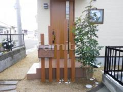 門柱 木製調デザインアルミ角柱 プランパーツ 角材 シンボルツリー シマトネリコ 常緑樹 植栽